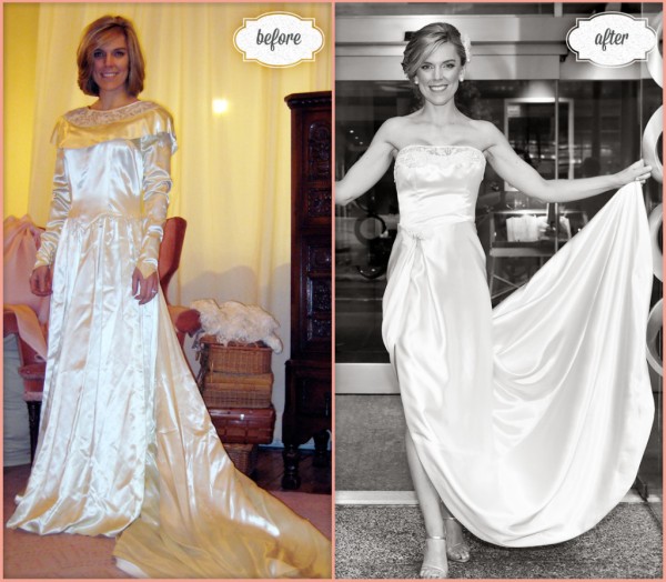 Modernizing mom's hot sale wedding dress